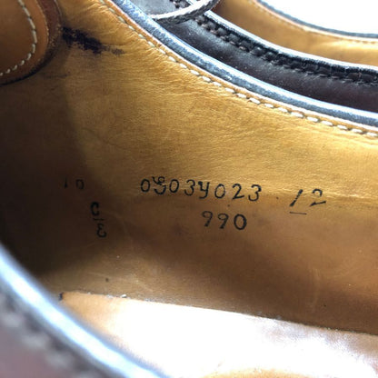 オールデン プレーントゥ 990 コードバン ブラウン メンズ サイズ10 ALDEN ビジネスシューズ 約28.0cm【LA】【中古】