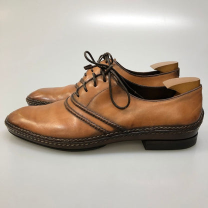 ベルルッティ レザーシューズ フルオパンケ製法 パティーヌ オルガ期 カーフ ブラウン サイズUK7 Berluti ビジネスシューズ 約25.0cm【LA】【中古】