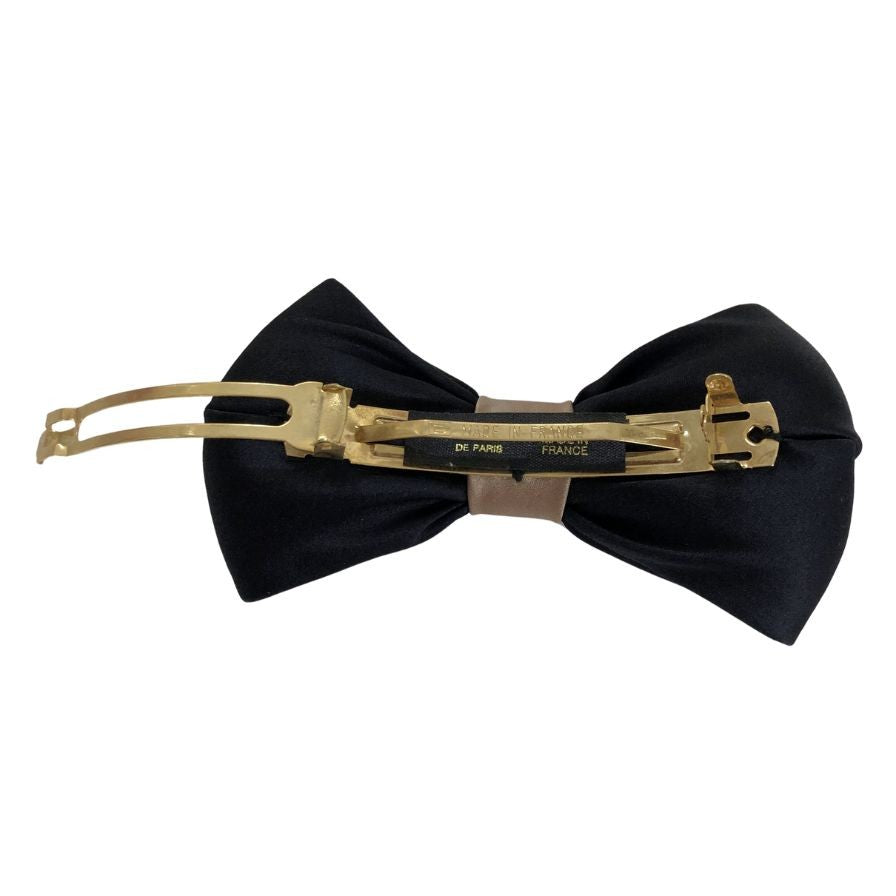 アレクサンドル ドゥ パリ リボンバレッタ 髪留め フランス製 ブラック レディース ALEXANDRE DE PARIS