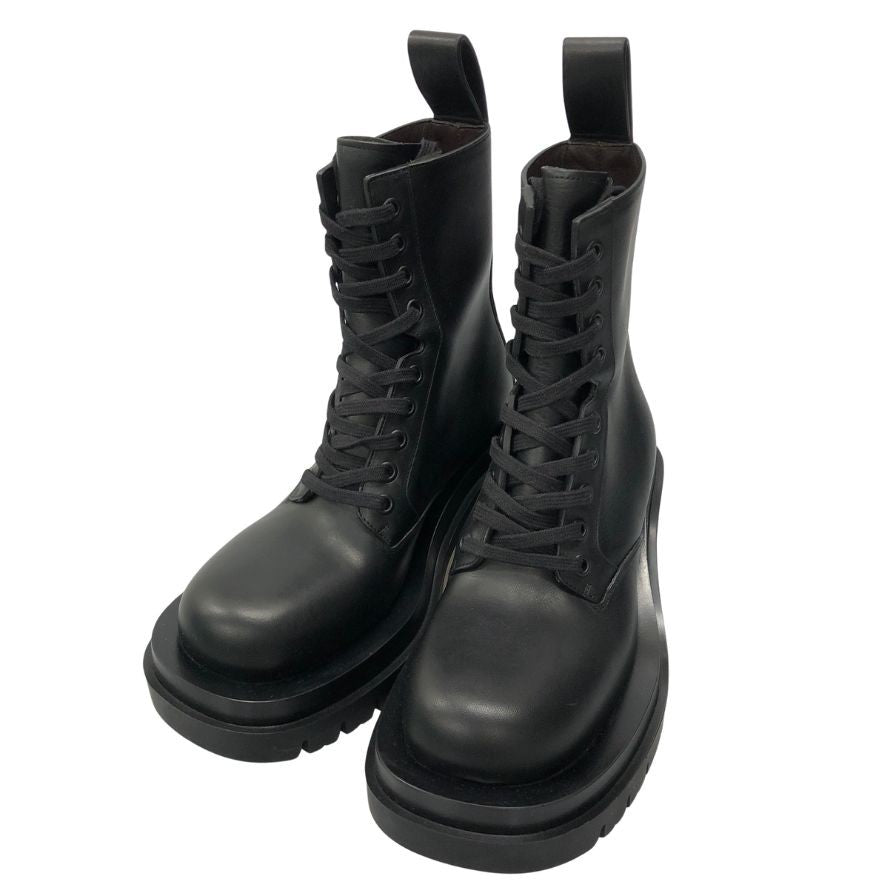 ボッテガヴェネタ ブーツ LUG ANKLE ブラック サイズ34 レディース BOTTEGA VENETA 約21.5cm【AFD8】