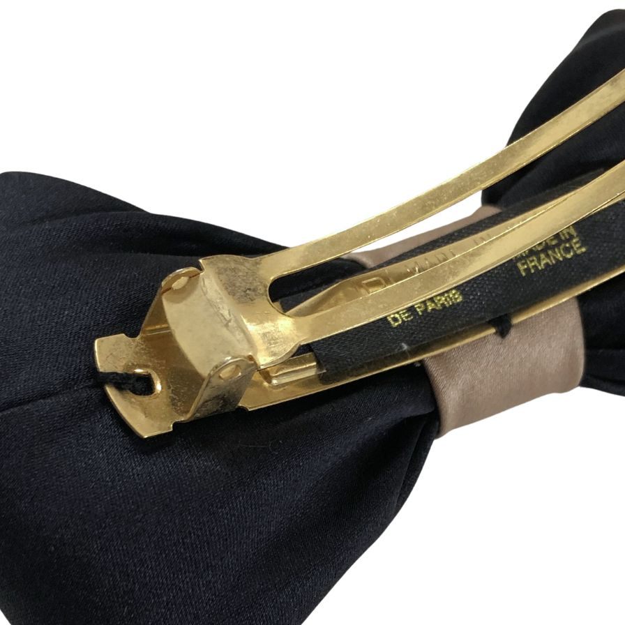 アレクサンドル ドゥ パリ リボンバレッタ 髪留め フランス製 ブラック レディース ALEXANDRE DE PARIS