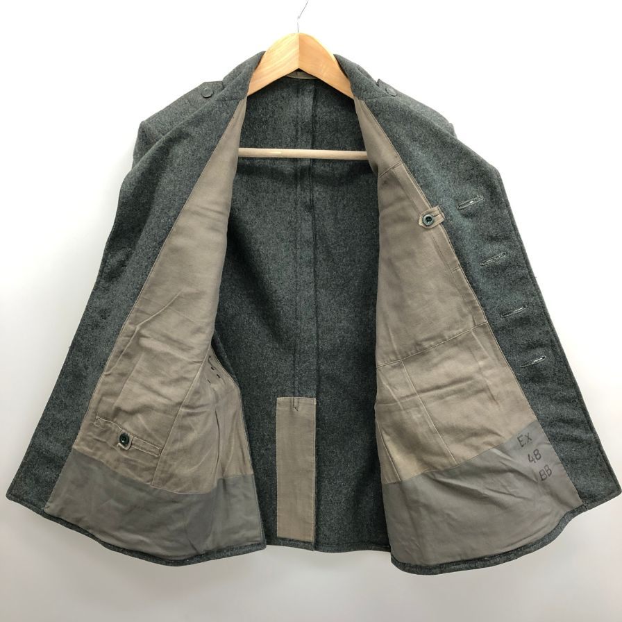 美品◆スイス軍 ミリタリージャケット フィールドジャケット ウール メンズ グレーカーキ サイズ48 SWISS ARMY 【AFA15】