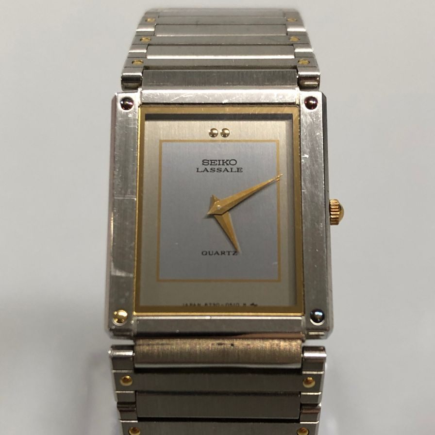 セイコー ラサール クオーツ スクエア シルバー レディース 6730-5269 SEIKO【AFI15】