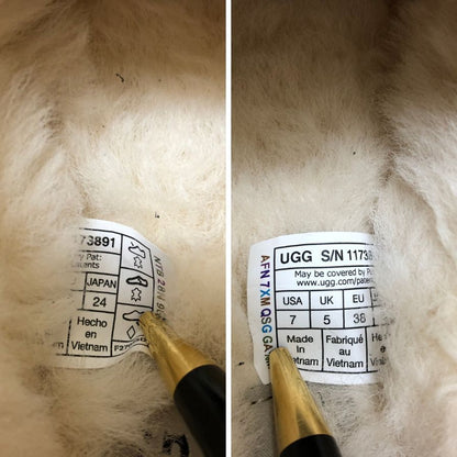 アグ W Classic Micro 1173891 レディース ベトナム製 サイズUS7 ブラック UGG 約24.0cm【AFD14】