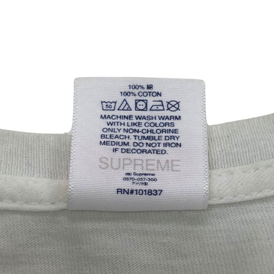 中古◆シュプリーム Tシャツ 22SS ハンドスタイル USA製 コットン メンズ サイズXL ホワイト Supreme 【AFB38】