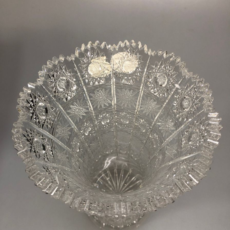 ボヘミアグラス 500PK 花瓶 Bohemian glass【AFI28】【中古】