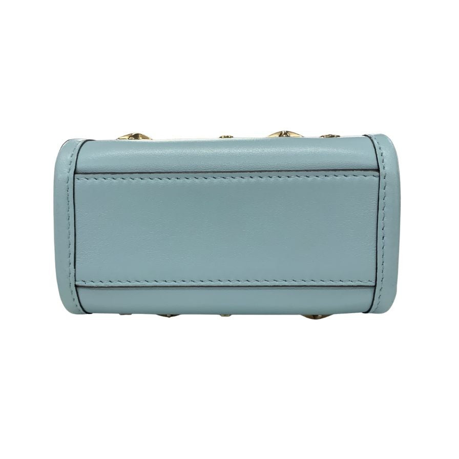 ジミーチュウ ミニN/S レザー スタースタッズ 2WAY ミニ ハンドバッグ ブルー JIMMY CHOO【AFE11】【中古】