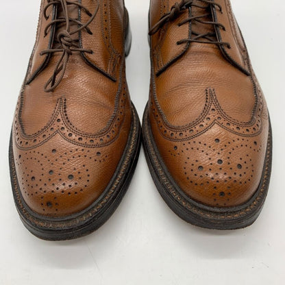 フローシャイム レザーシューズ ウイングチップ グレインレザー ブラウン メンズ サイズUS9D FLORSHEIM 約27.0cm【YB5】