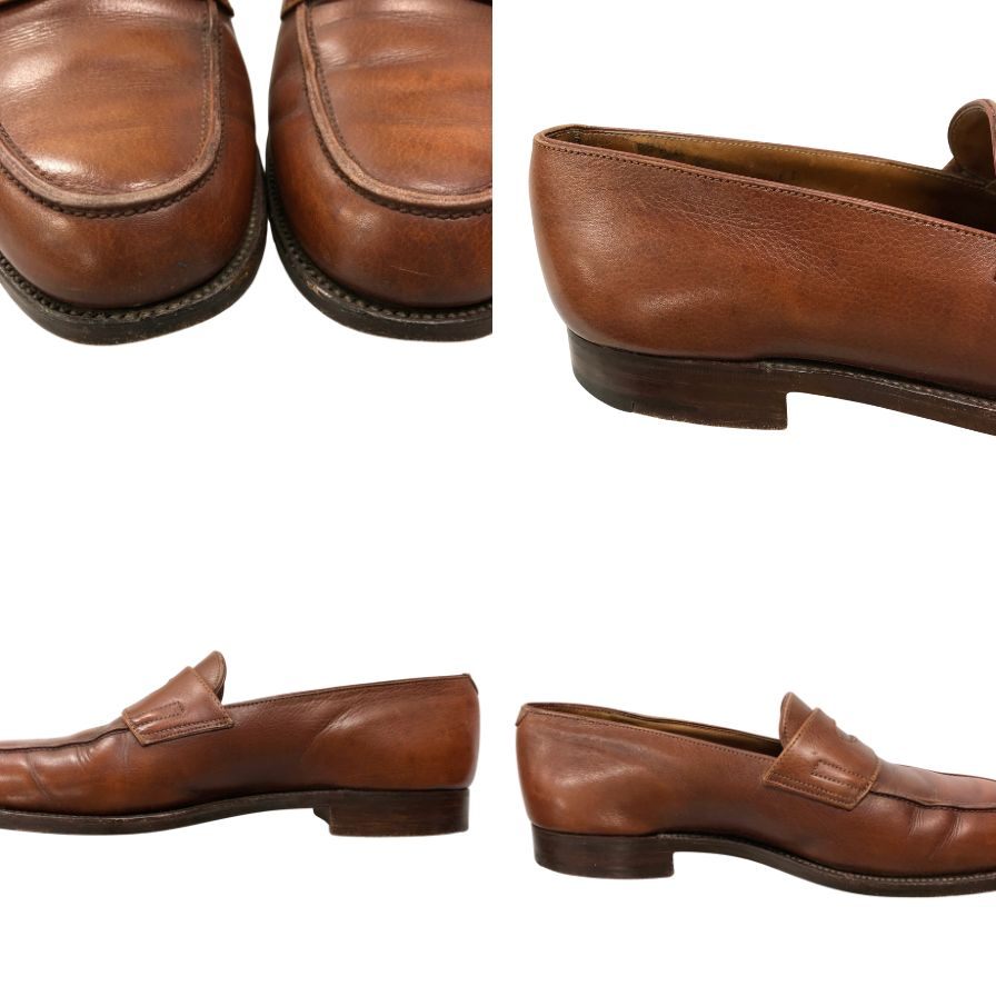 ジョンロブ ロペス ローファー レザーシューズ メンズ サイズ7EE ブラウン JOHN LOBB LOPEZ ローファー 約25.5cm【LA】【中古】
