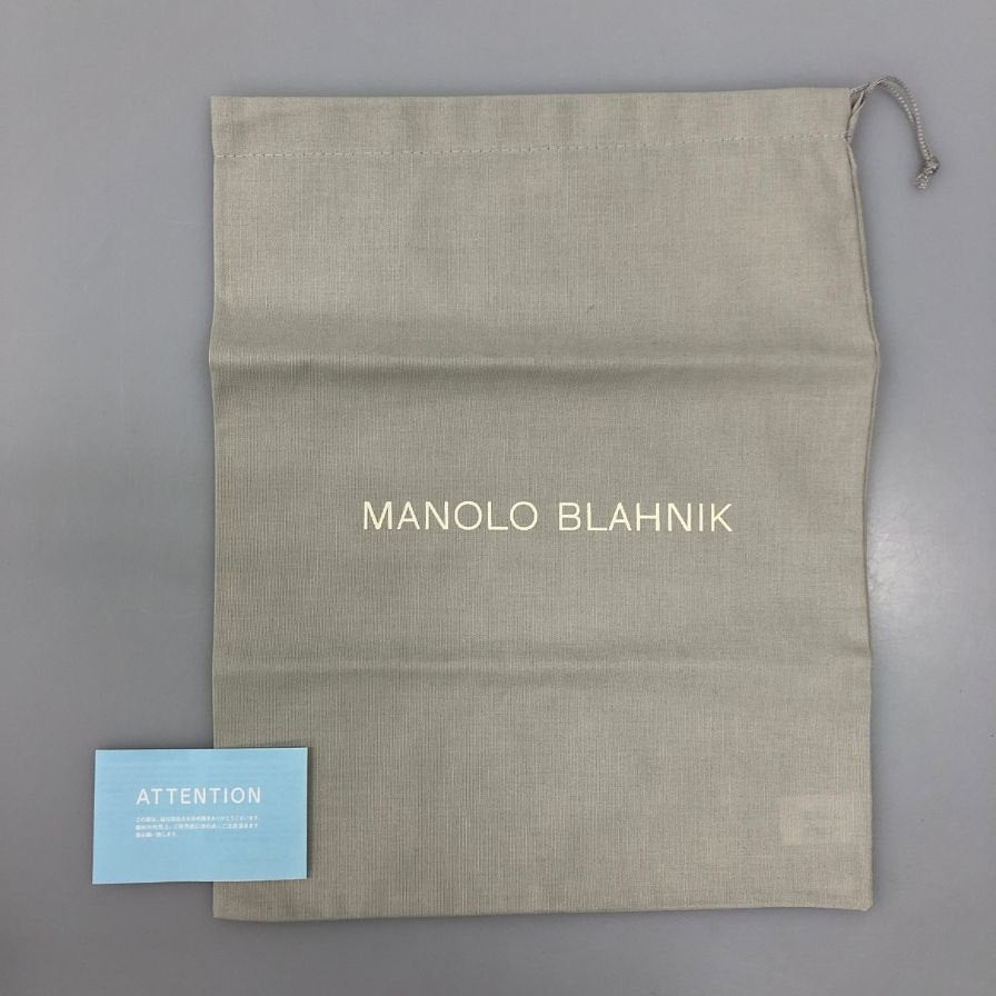 マノロブラニク スライドサンダル ブラック サイズUK6 Manolo Blahnik 約25.0cm【AFD5】
