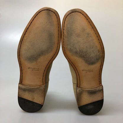サントーニ サイドゴアブーツ スエード メンズ ベージュ サイズUK8 Santoni 約27.0cm【AFC29】