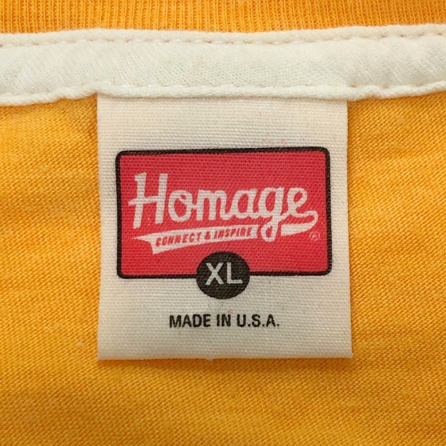 中古◆オマージュ MLB JAM Tシャツ パドレス スネル×ダルビッシュ メンズ サイズXL イエロー Homage MLB 【AFB51】