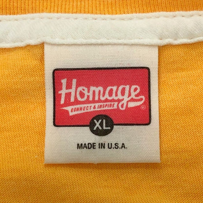 中古◆オマージュ MLB JAM Tシャツ パドレス スネル×ダルビッシュ メンズ サイズXL イエロー Homage MLB 【AFB51】
