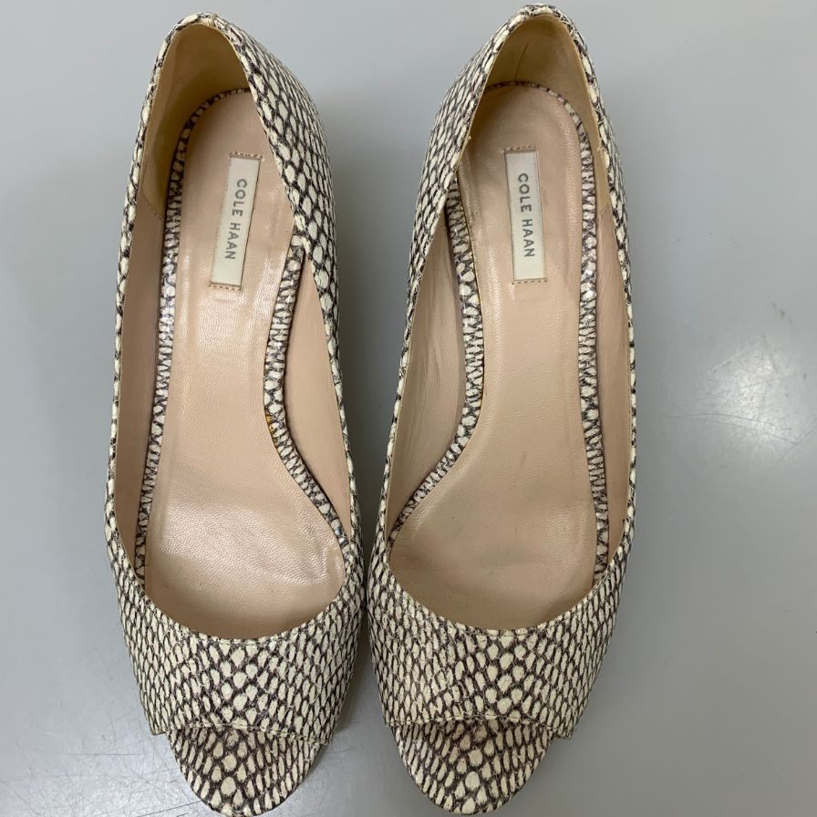 コールハーン D43844 ヒールパンプス 総柄 レディース サイズ 7.5 COLE HAAN 約24.5cm【AFD5】