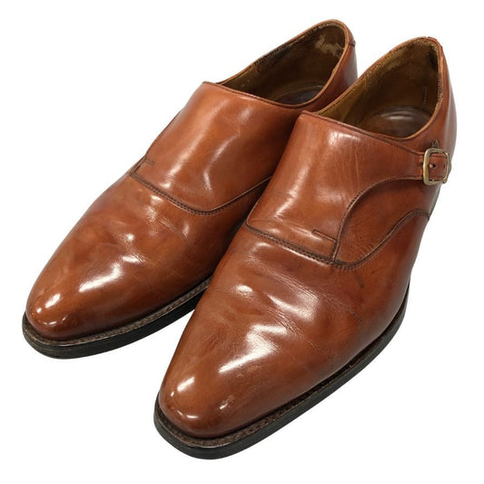 チーニー シングルモンク ブラウン UK7 メンズ CHEANEY 約25.5cm【AFC4】