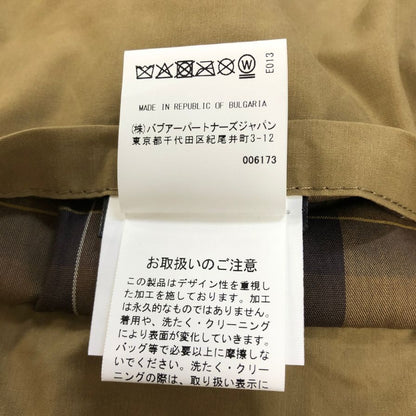 新品同様◆バブアー ビエヂル ノンワックス コーティングコットンジャケット ベージュ メンズ サイズ40 251MCA1022 BARBOUR 【AFA9】
