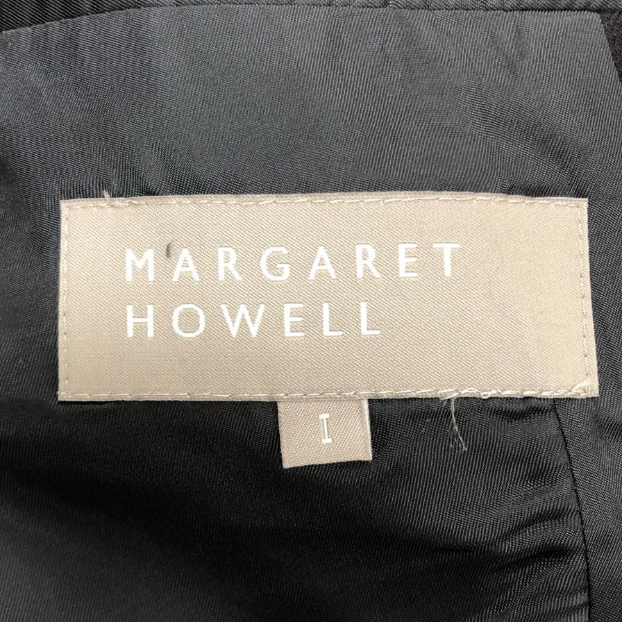 美品◆マーガレットハウエル ショートジャケット 2B ブラック レディース サイズ1 MARGARET HOWELL 【AFB14】