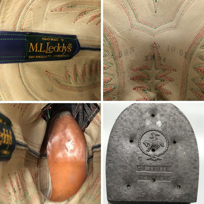エムエルレディーズ ウエスタンブーツ レザー ブルー系 サイズ表記不明 ML LEDDY'S 約不明cm【AFC33】