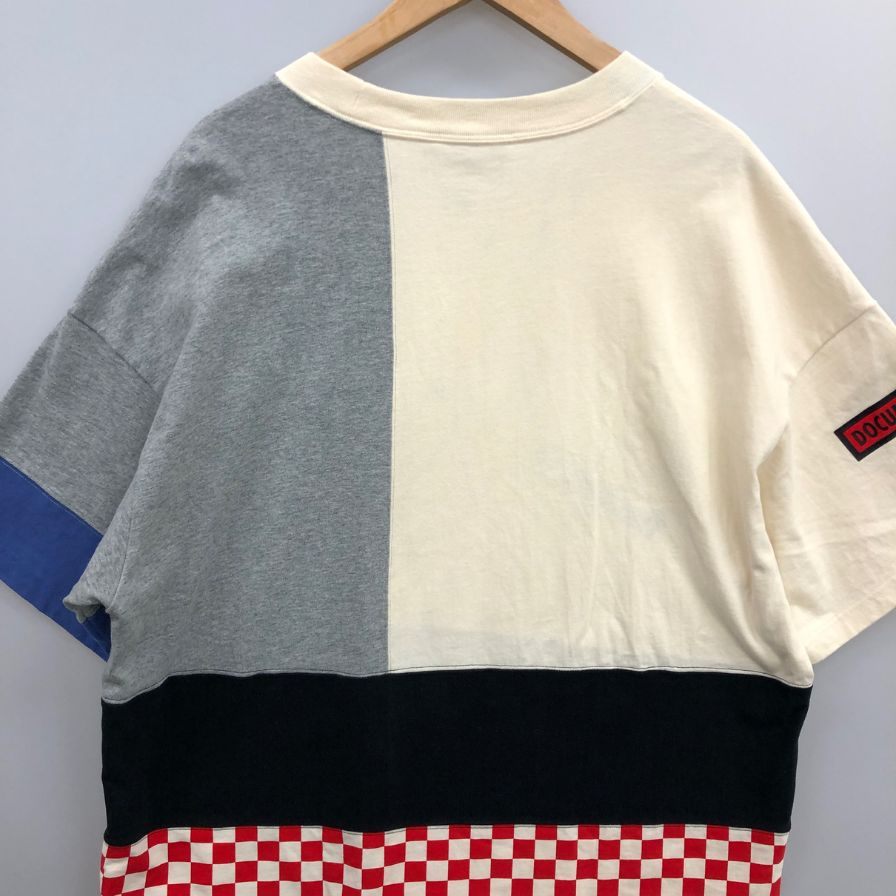 中古◆バーバリー Tシャツ パネルデザイン サイズXL メンズ 総柄 Burberry 【AFB8】