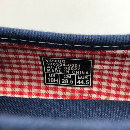 ヴァンズ スリッポン スニーカー スケート刺繍 メンズ サイズ28.5 ネイビー VANS 約28.5cm【PTM】