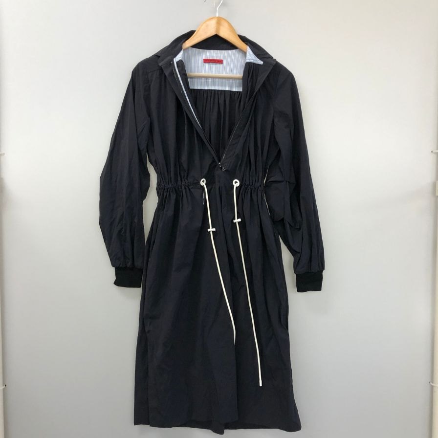 美品◆ヴィヴィアンタム ワンピース ジップアップ ドローストリング ブラック レディース サイズ38  VIVIENNE TAM 【AFB29】