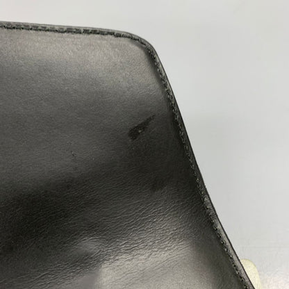 ノーブランド ハンドバッグ エレファント レザー 象 本革 ブラック ゴールド金具【AFE6】
