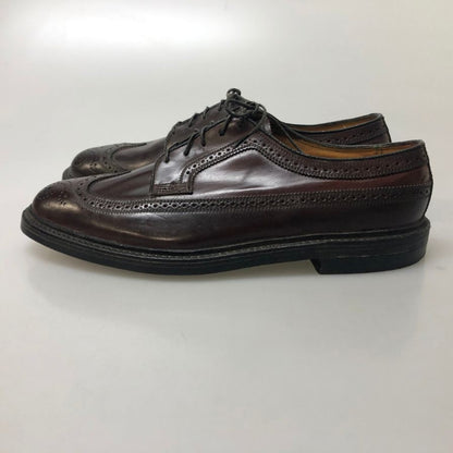 フローシャイム レザーシューズ LWB ケンム―ル インペリアル コードバン バーガンディ メンズ サイズ9.5EEE FLORSHEIM ビジネスシューズ 約27.5cm【LA】【中古】