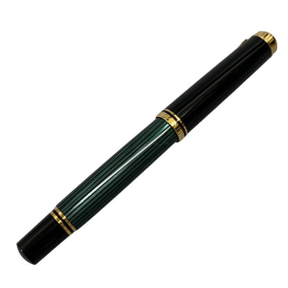 ペリカン 万年筆 スーベレーン 緑縞 ストライプ ペン先14C-585 F字 PELIKAN Souveran【AFI18-2】