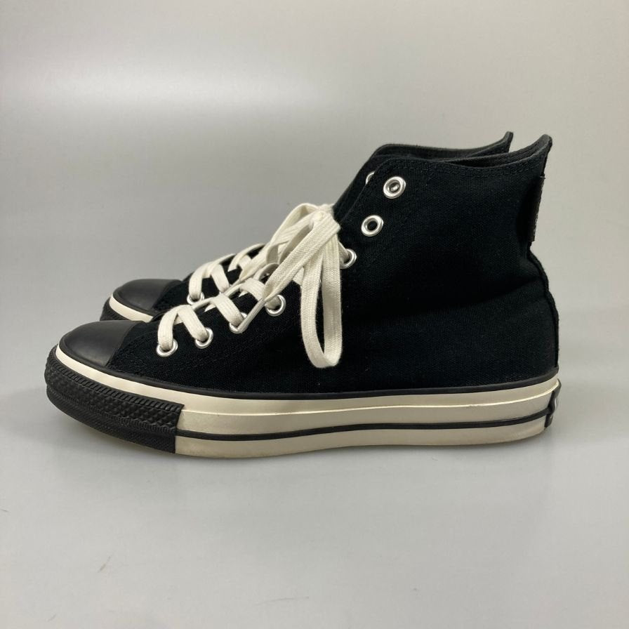 コンバース アニエスベーオールスターコラボ ハイカットスニーカー メンズ ブラック サイズ25cm CONVERSE×agnes b. 約25.0cm【AFD5】