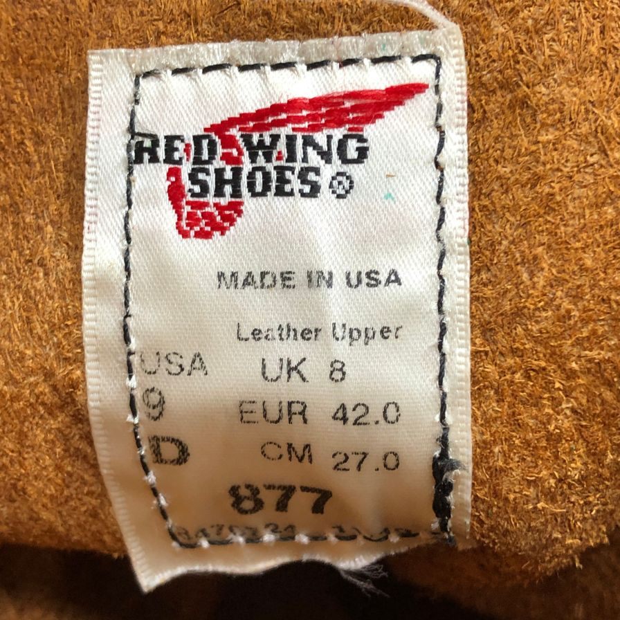 レッドウィング レザーブーツ アイアンレンジャー 877 2010年製 メンズ ブラウン サイズ9D REDWING 約27.5cm【AFD15-2】