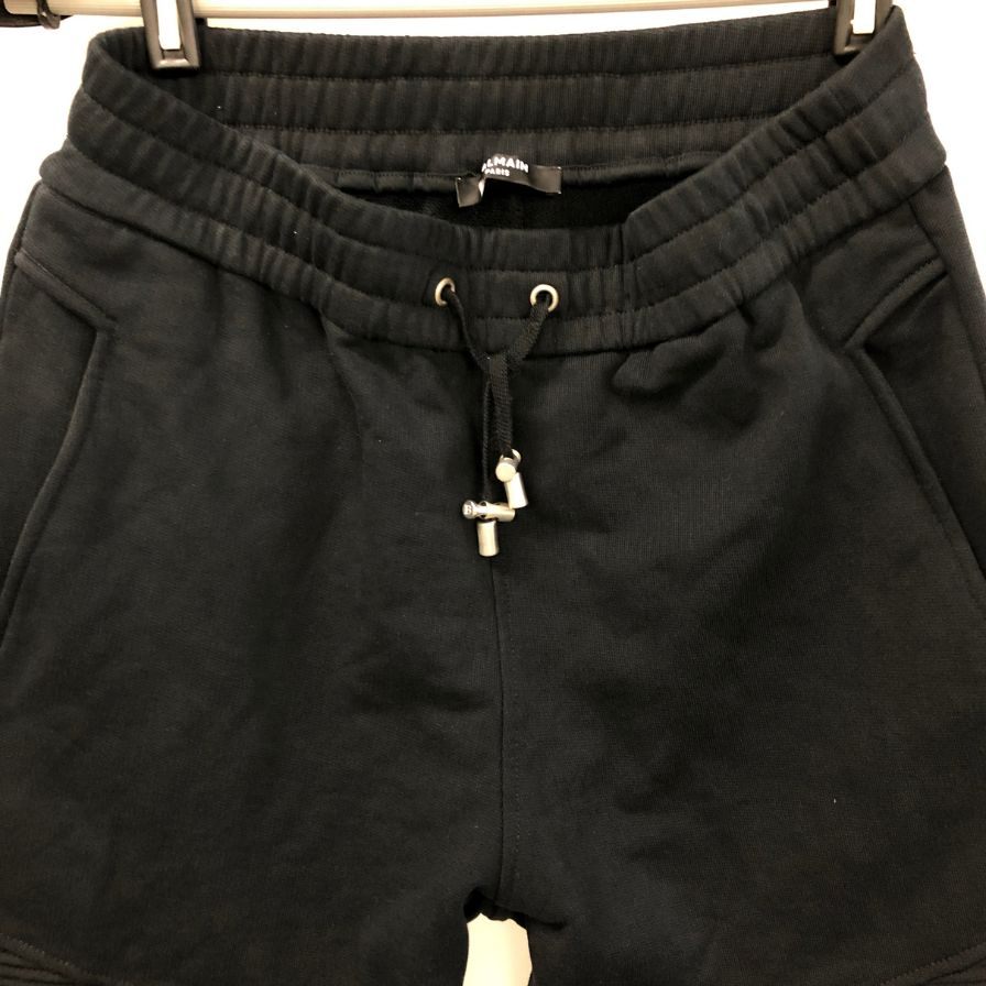 バルマン スウェットパンツ ジョガー イージーパンツ プリントデザイン サイズXS ブラック レディース BALMAIN 【AFB5】