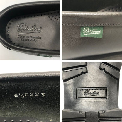 パラブーツ ローファー 0223 カーフ メンズ ブラック サイズ6ハーフ Paraboot ローファー 約25.0cm【LA】【中古】