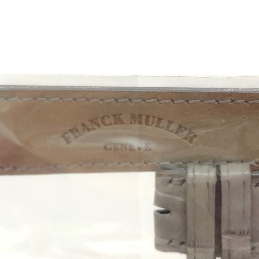 フランクミュラー ベルト 5850 クロコ メンズ グレー FRANCK MULLER【AFI7】