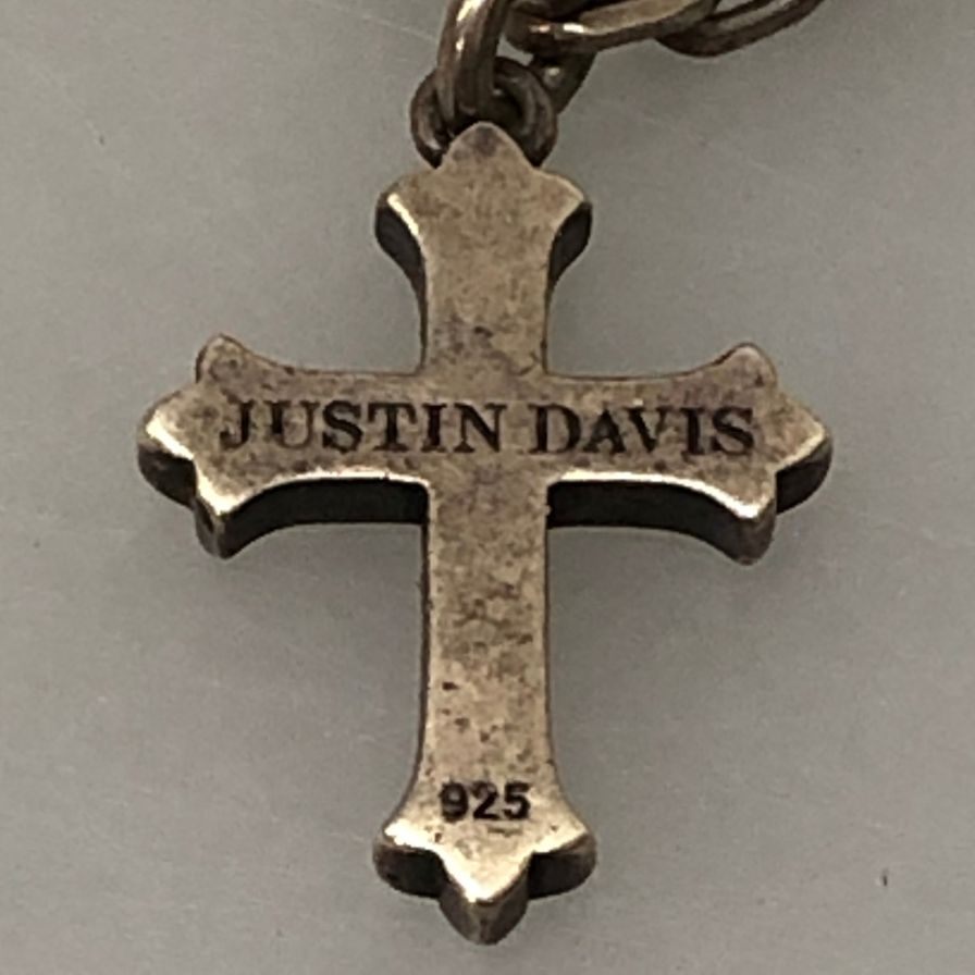 ジャスティンデイビス ピアス クロス シルバー925 メンズ JUSTIN DAVIS