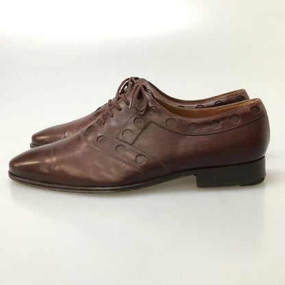 チェザレパチョッティ レザーシューズ 飾り穴 7901 メンズ サイズ6.5 ブラウン系 CESARE PACIOTTI 約25.5cm【AFC44-2】