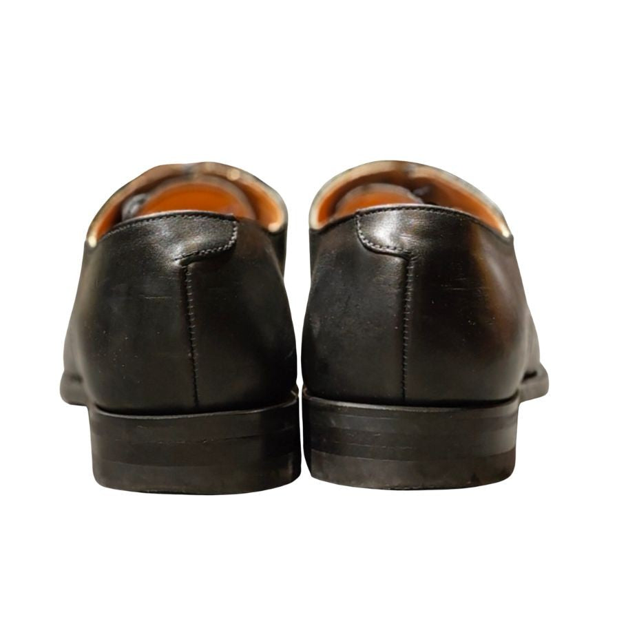 クロケット&ジョーンズ スレザーシューズ トレートチップ ハラム サイズUK6.5E ブラック CROCKETT&JONES ビジネスシューズ 約25.0cm【LA】【中古】