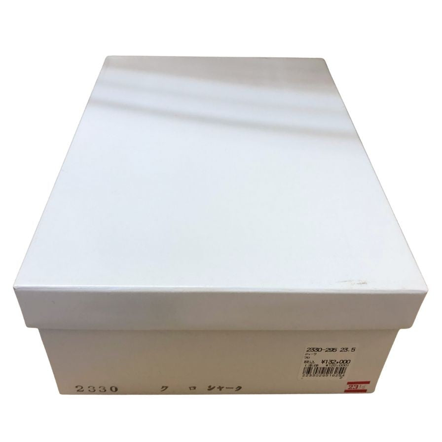 新宿屋 レザーパンプス シャーク 2330-295 23.5cm ブラック【7F3-2】