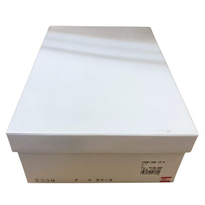 新宿屋 レザーパンプス シャーク 2330-295 23.5cm ブラック【7F3-2】