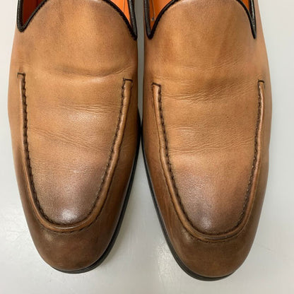 サントーニ レザーシューズ ローファー 16745 カーフ ブラウン サイズUK5 メンズ SANTONI 約24.0cm【AFC48】