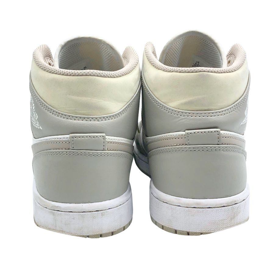 ナイキ ハイカット スニーカー エアジョーダン 1  AIR JORDAN 1 Mid Linen 554724-082 メンズ グレー サイズ 27.5cm NIKE 約27.5cm【AFC5】
