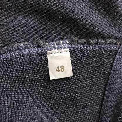 美品◆グランサッソ ヴィンテージ ベスト メンズ ネイビー サイズ48 Gran Sasso vintage 【AFB14】