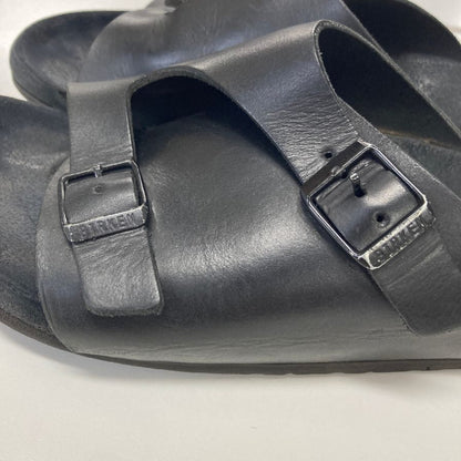 ビルケンシュトック サンダル ブラック レザー サイズ39 メンズ birkenstock 約25.0cm【PTM】