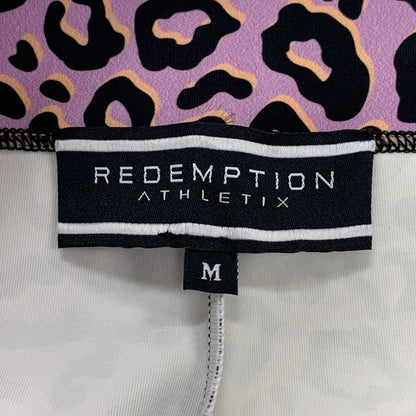 リデンプション アスレチックス レオパード柄 スポーツ用スパッツ レディース イタリア製 サイズM ピンク系総柄 REDEMPTION ATHLETICS 【AFB15】