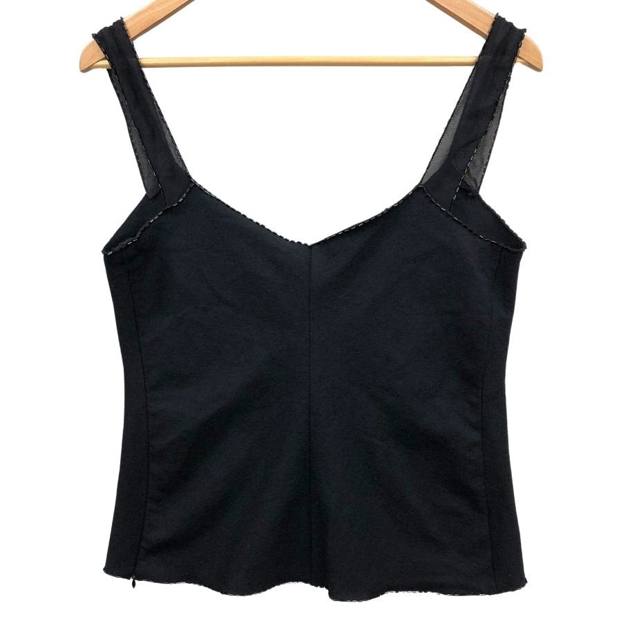極美品◆プラダ  キャミソール レディース サイズ 42 ブラック PRADA 【AFB9】