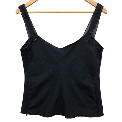 極美品◆プラダ  キャミソール レディース サイズ 42 ブラック PRADA 【AFB9】