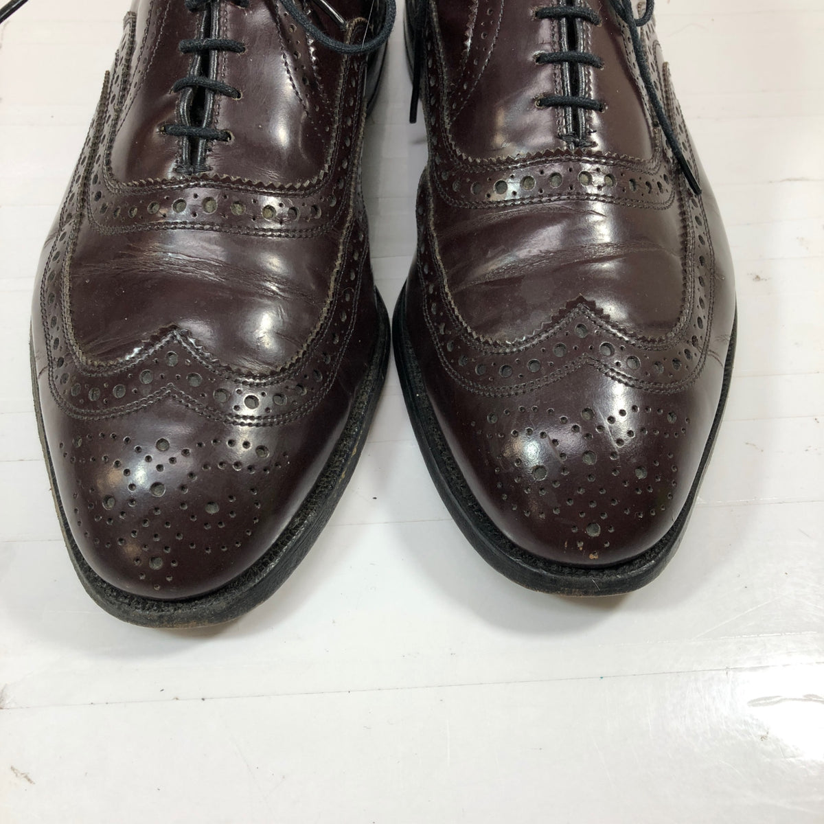 アレンエドモンズ レザーシューズ ウイングチップ メダリオン メンズ サイズ不明 ブラウン Allen Edmonds 約不明cm【AFC8】
