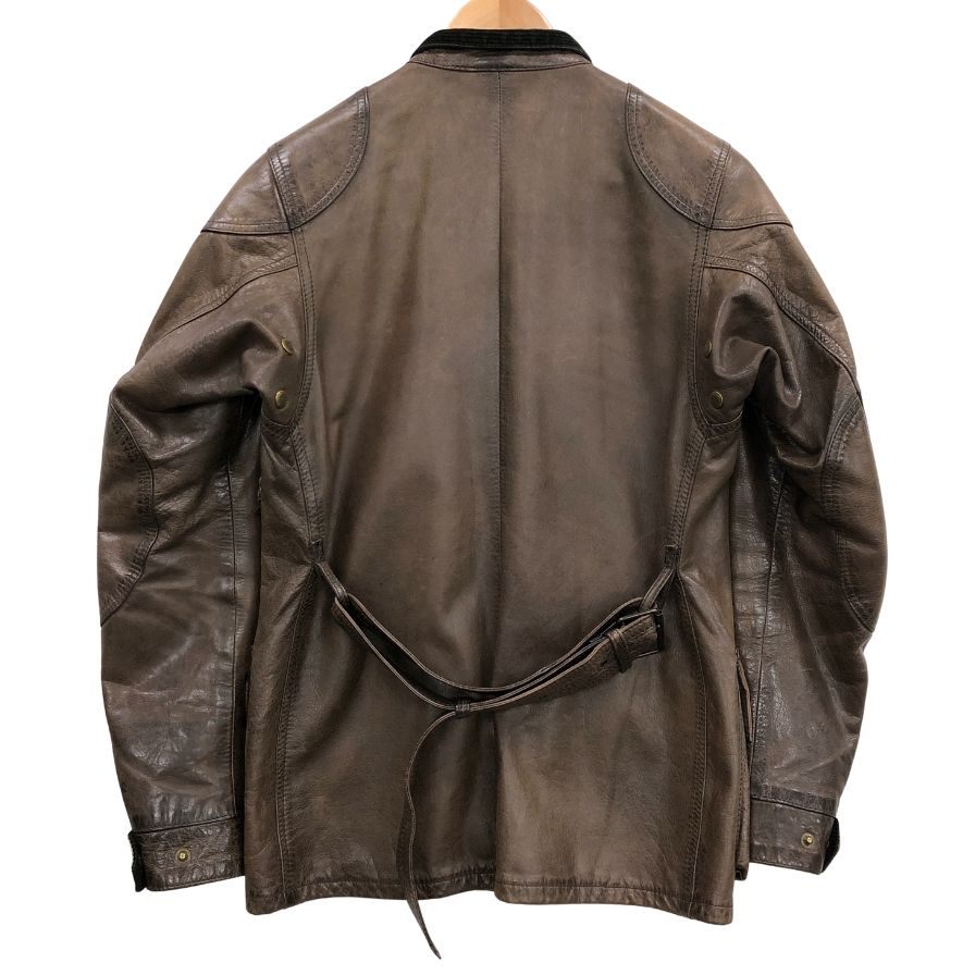 美品◆ベルスタッフ トライアルマスター ゴールドラベル パンサージャケット ブラウン メンズ サイズ42 Belstaff Trialmaster Panther Jacket 【AFG1】