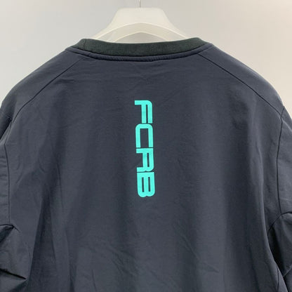 美品◆エフシー レアル ブリストル 21AW スウェット クルーネック ブラック メンズ サイズM FCRB-212056 F.C.R.B. F.C.Real Bristol 【AFB47】