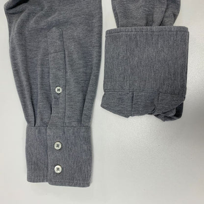 中古◆ブルネロクチネリ 長袖トップス スリムフィット ストレッチコットン メンズ サイズM グレー Brunello Cucinelli 【AFB35】