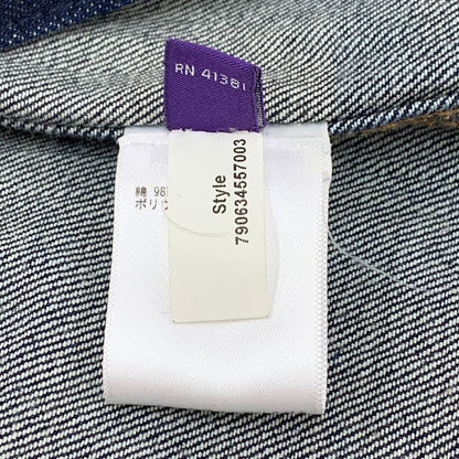 極美品◆ラルフローレン パープルレーベル デニムジャケット メンズ インディゴ サイズS RALPH LAUREN PURPLE LABEL 【AFB16】